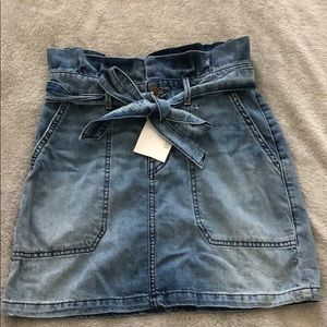 Paper bag waist free people skirt